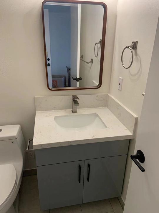 Kitchen & Two-Bath Refresh in Grey and Quartz — photo 7