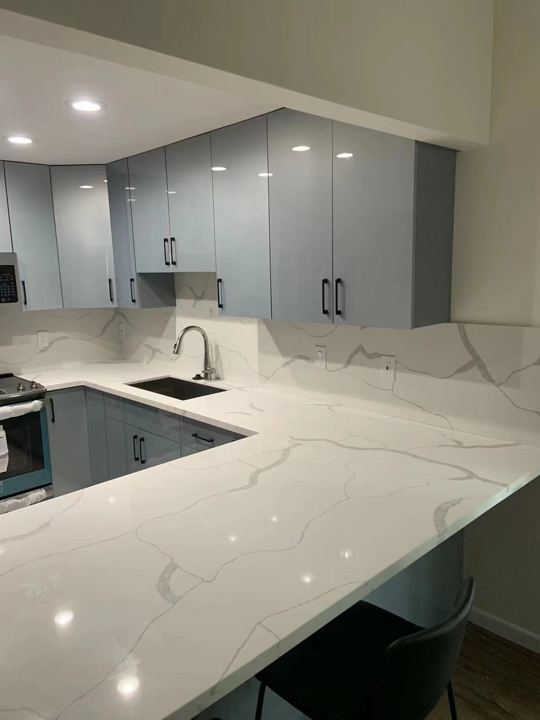Kitchen & Two-Bath Refresh in Grey and Quartz — photo 2